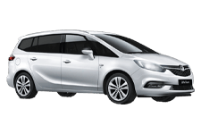 Car Hire Andover - Vauxhall Zafira 5 + 2 - Minibus hire Andover
